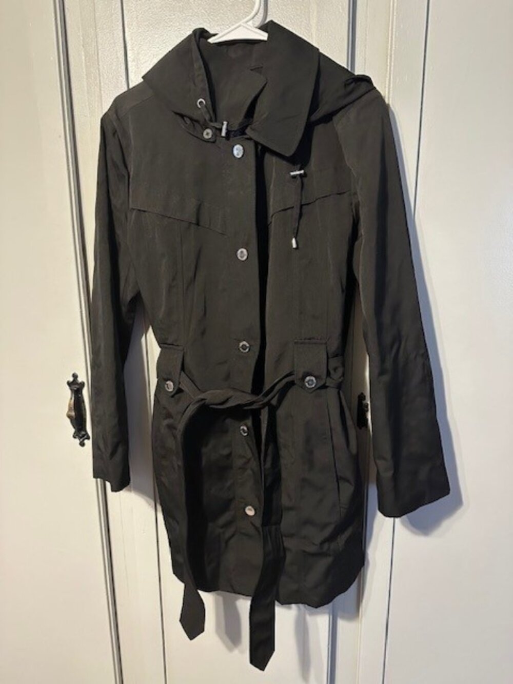 London Fog Water Resistant Hooded Coat